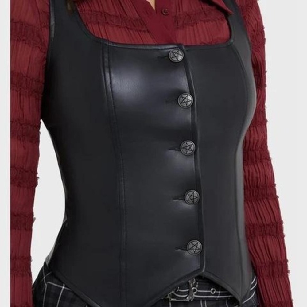 killstar enchantor‎ vest waistcoat goth dark feminine